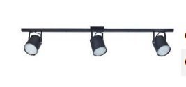 REGLETA BARRAL 120CM AR111 X3 LUCES NEGRO 6323-02